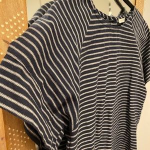 ROOLEE Navy blue top with buttons down back